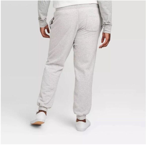 Goodfellow & Co Men's Regular fit Fleece Jogger in Light Gray size Medium NEW - Picture 2 of 9